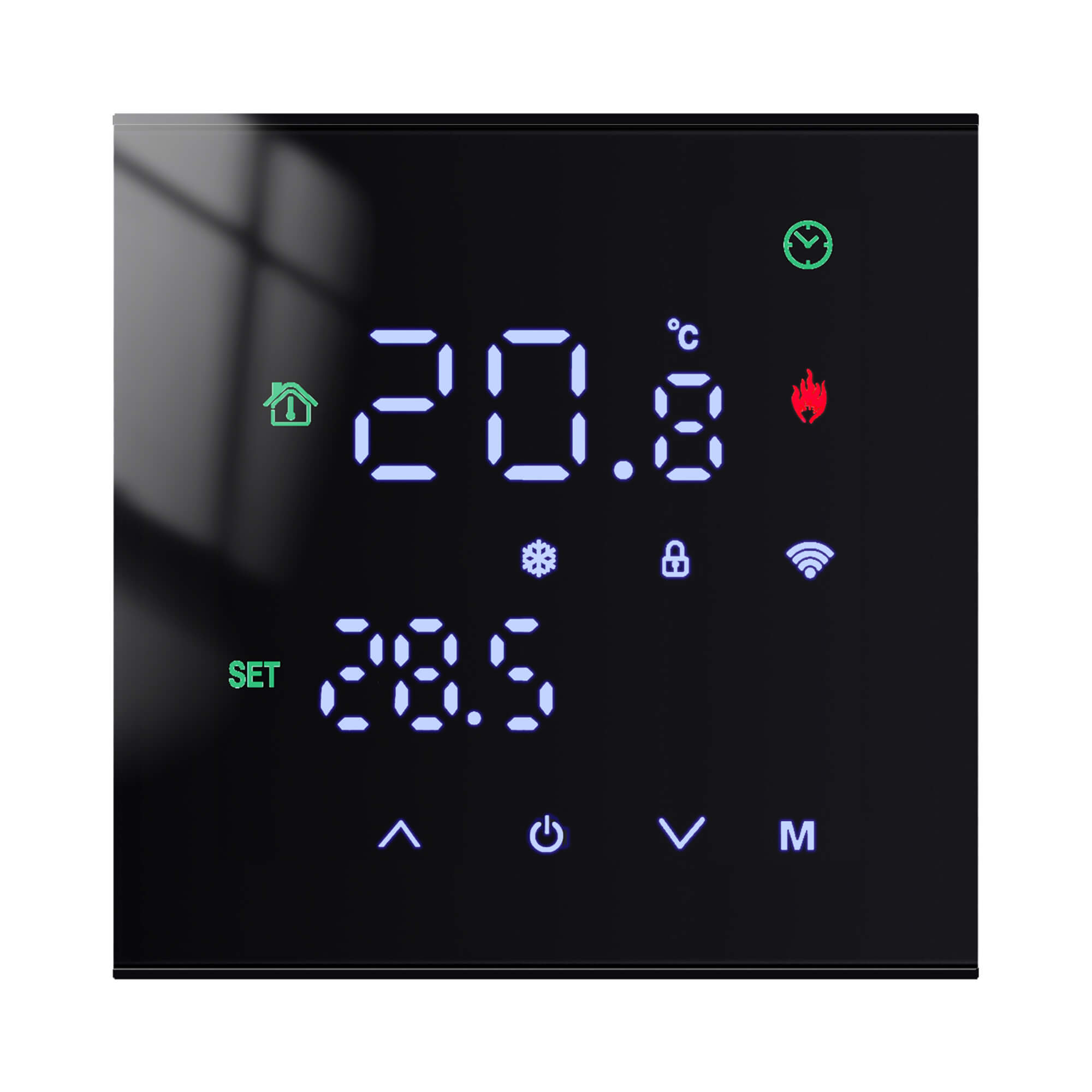 Tuya WiFi Smart érintőképernyős termosztát elektromos padlófűtés víz/gáz kazán hőmérséklet szabályozó