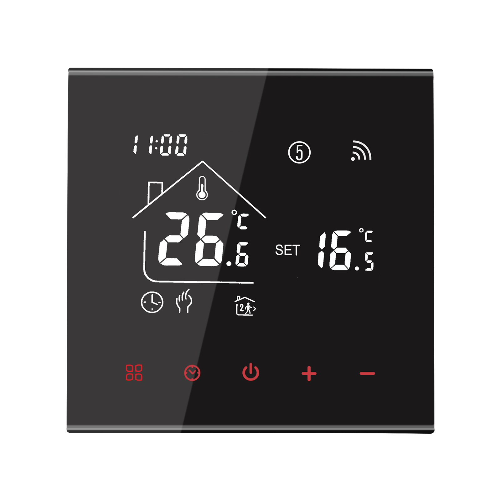 Elektromos fűtés/vízfűtés/gázkazán Smart Tuya WiFi termosztáthoz Programozható termosztát